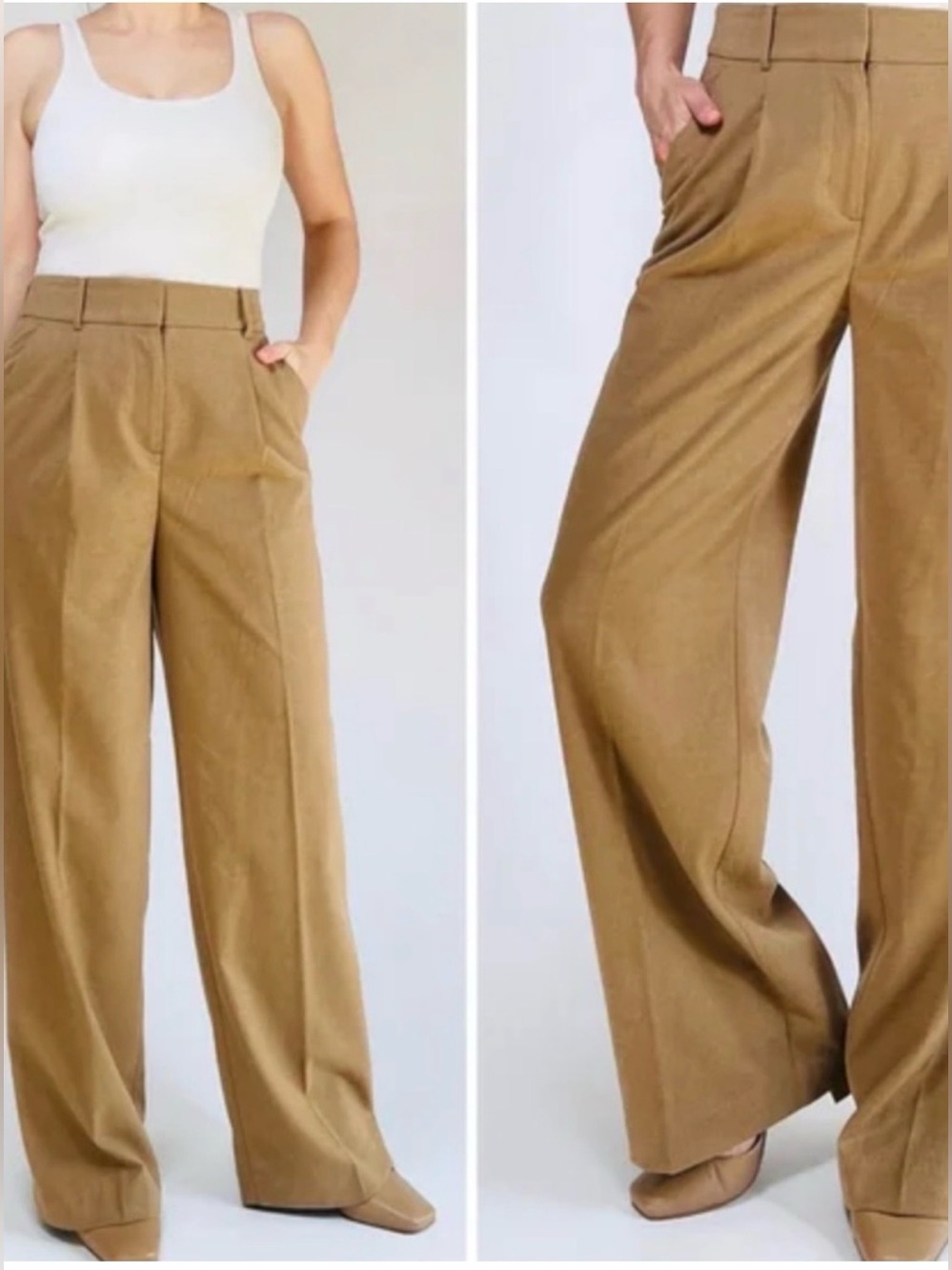 LOFT Petite Peyton Trouser - Camel